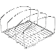 Classico Cookware Organizer 8" Chr 48710
