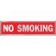 Alum Sign, No Smoking 8-1/2x2