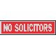 8-1/2X2 NO SOLICTOR SIGN