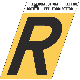 1-1/2INGOLD ALUM LETTER R