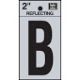 2In Reflect Adhesive Letter B