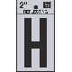 2IN REFLECT LETTER H