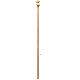 5FT WOOD FLAGPOLE