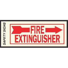 4X10 FIRE EXT RIGHT SIGN