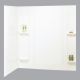 5PC WHITE TUB WALL KIT