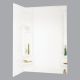 5PC WHITE TUB WALL KIT