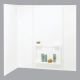5PC WHITE TUB WALL KIT