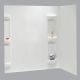 5PC WHITE TUB WALL KIT