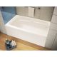 WHITE RH SOAKING TUB