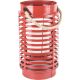 GL28994RD 12IN RED METAL LANTERN