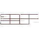 16FT 6BAR RED ECONO GATE