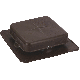 50INBRN ALUM SQ ROOF VENT