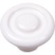 1-3/8in CIRCLE IMPRESSION CERAMIC KNOB - WHITE