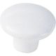 1-1/2in CERAMIC KNOB - WHITE