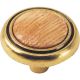 1-1/4 OAK -LT BRASS KNOB