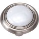 1-1/4 WHT CHROME KNOB