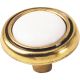 WHT ANTIQUE BRASS KNOB