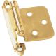 No Inset Self Closing Hinge Polished Brass