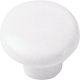 1-1/4in Plastic Knob- White