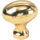 1-1/4IN SLD BR OVAL KNOB