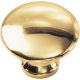1-1/4IN PLSHD BRASS KNOB