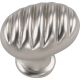 1-3/8in Oval Milan Knob - Satin Chrome