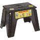 BLACK FOLDING STEP STOOL