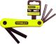 Hex Key Fold Set Eng 5PC 3/16in-3/8in Stanley 69-260