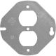 4IN RND 2-OUTLET COVER