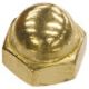 Brass Plated Acorn Nuts 4-40