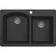 QT-610-BL BLACK COMPOSITE SINK