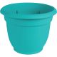 Ariana 16In  Plastic Self Watering Bermuda Teal Plant