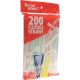 HS-01096 200PC PLASTIC STRAW