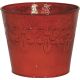 MPT01886 4IN CYN-RED METAL PLANTER