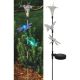 Acrylic Flower/Insect Trio 33In Solar Stake Light SOT858