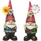 WQA373ABB 17IN GNOMES FLOWER STATUE
