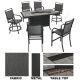 L-DN1774SST 7PC LINDERO DINING SET