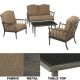 171-487-4DS 4PC CASTLEBLUFF CHAT SET