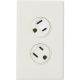WHT ROTATE DUPLEX OUTLET