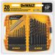 Drill Bit Set Black Oxide 1/16in-1/2in 20PC DeWalt DW1177