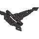 N109011 6IN BLACK SPEAR T HINGE
