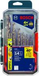 Drill Bit Set Cobalt 1/16in-1/2in Bosch CO14