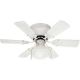 White Ceiling Fan with Light Kits Twister 30 In.