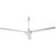 White Ceiling Fan Indust 56In