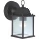 BLK OUTDOOR WALL FIXTURE
