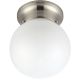 7.25IN BN GLOBE FIXTURE