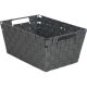 748106-GR LARGE GRAY WOVEN BASKET