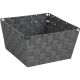 799494-GR SMALL GRAY WOVEN BASKET