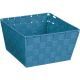 799494-BL SMALL BLUE WOVEN BASKET
