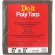 6X8 BR/GR MED DUTY TARP